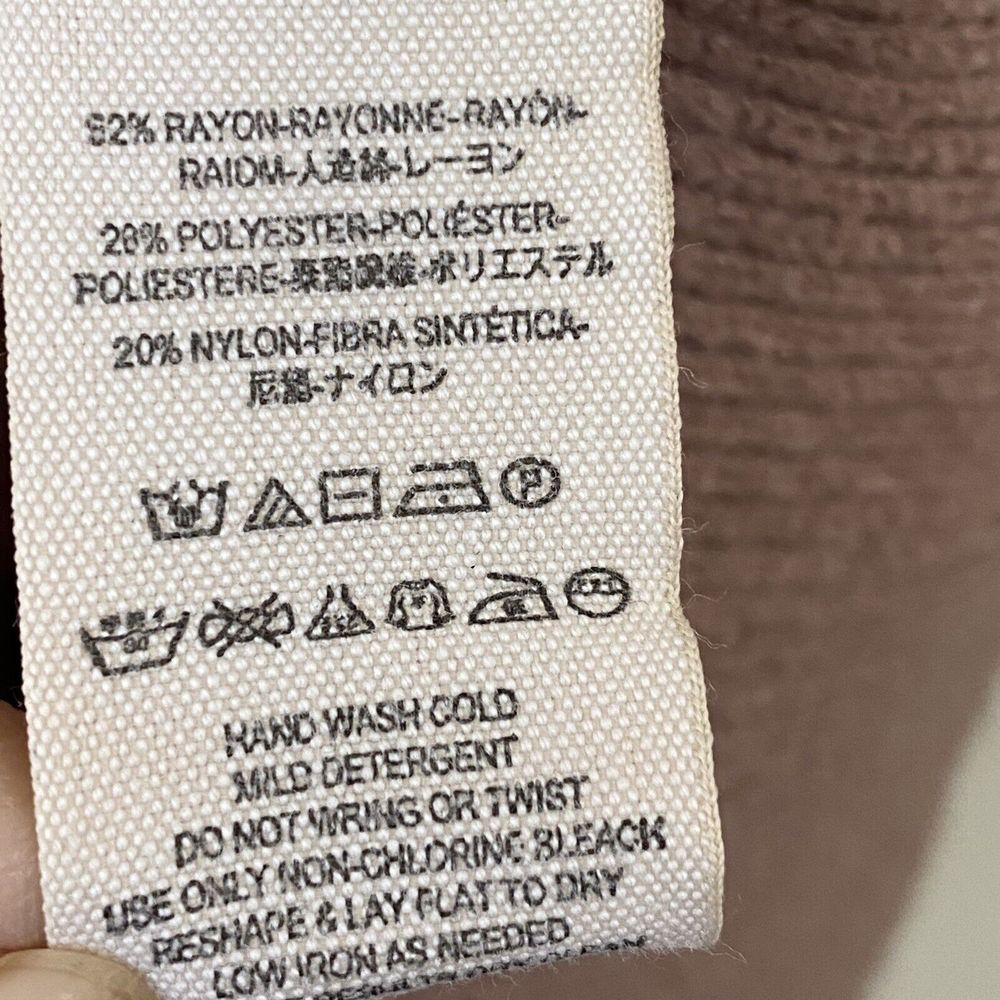 Free People Sweater Womens XS Softly Structured Knit Tunic Dusty Mauve Pullover - Picture 9 of 10